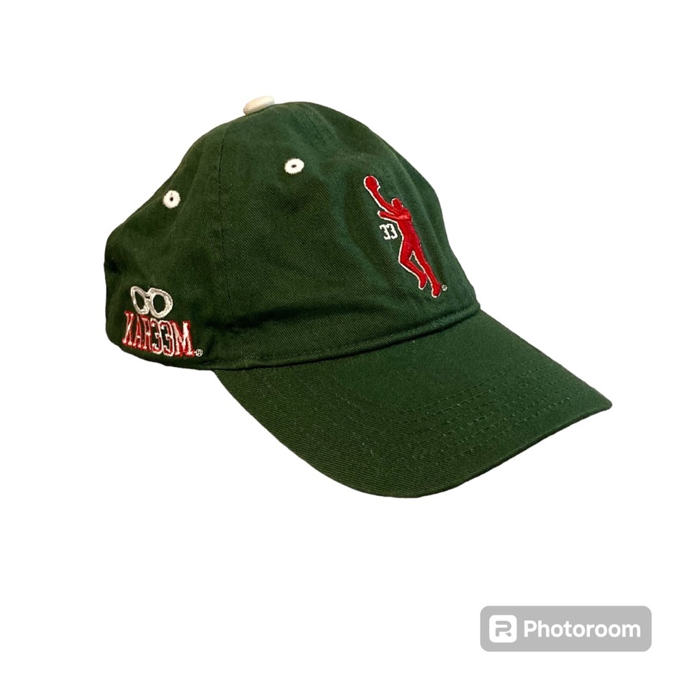 Milwaukee Bucks #33 Kareem Abdul Jabbar Green Embroidered Adjustable Cap Hat